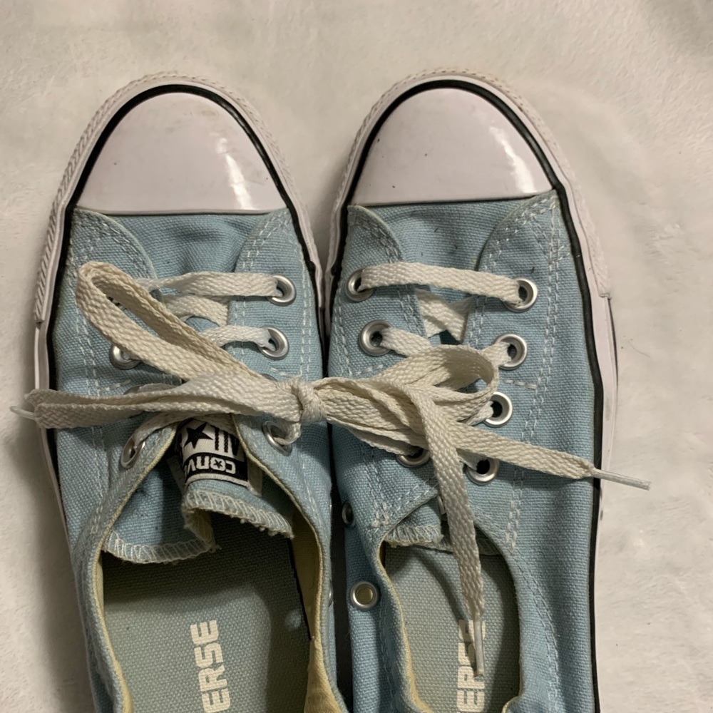Converse blue sneakers